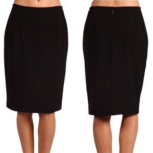 Amanda Smith Pure Wool Pencil Skirt, Black, Size 8